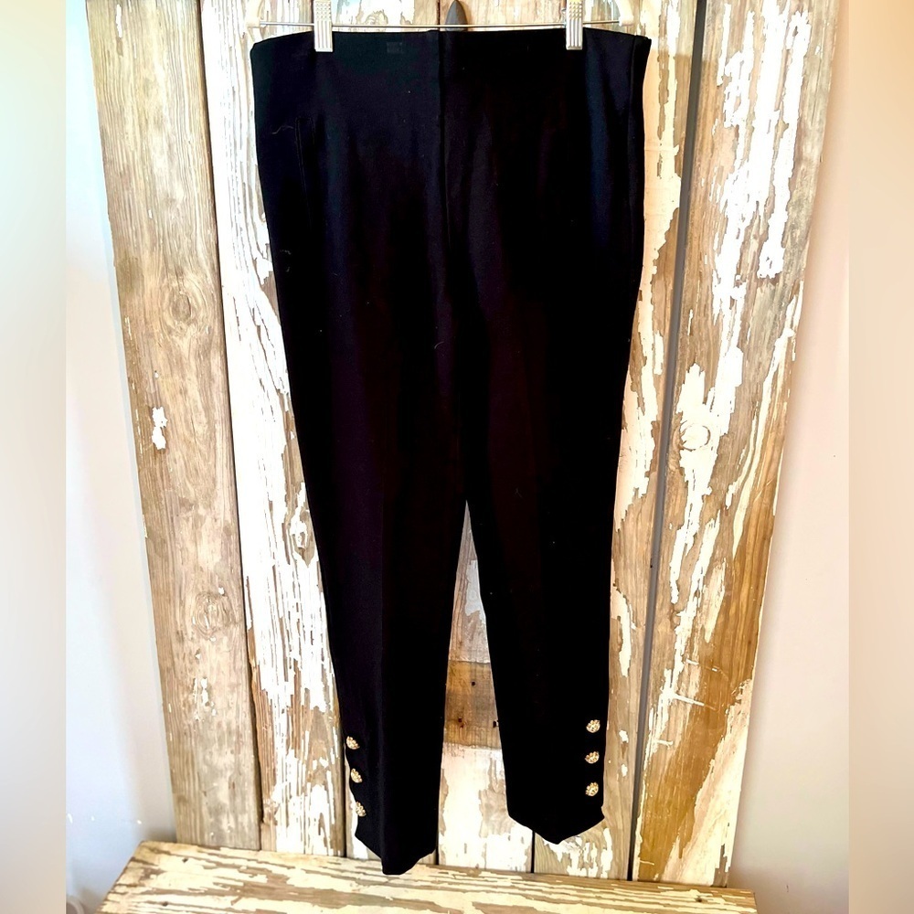 Chicos Black pull on pants with button embellishments size 2T (12T)